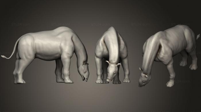 Animal figurines (Indricotherium —(2), STKJ_1091) 3D models for cnc